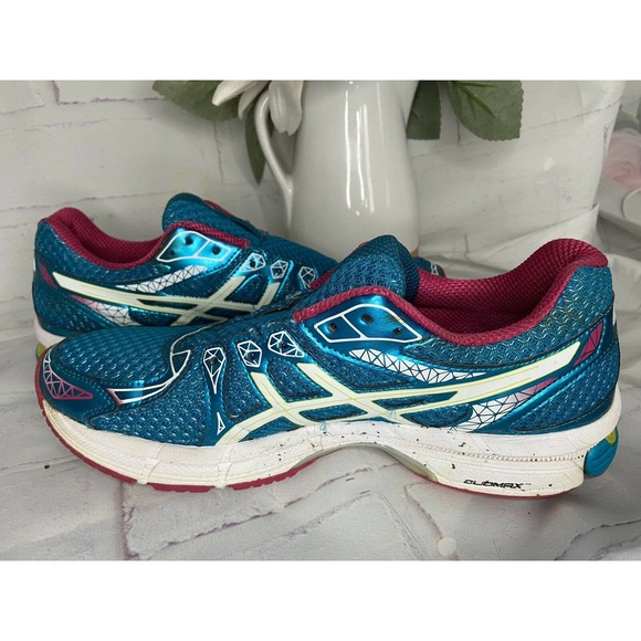 Asics Gel Exalt 2 Running Shoe Sneaker Women 9 Lightning Blue Pink Raspberry - Picture 4 of 7